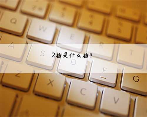 2挡是什么挡？
