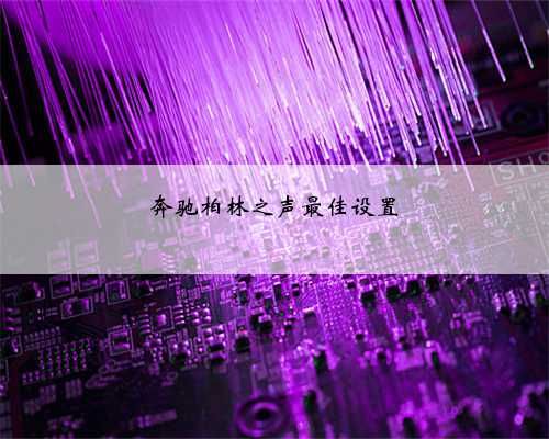 奔驰柏林之声最佳设置