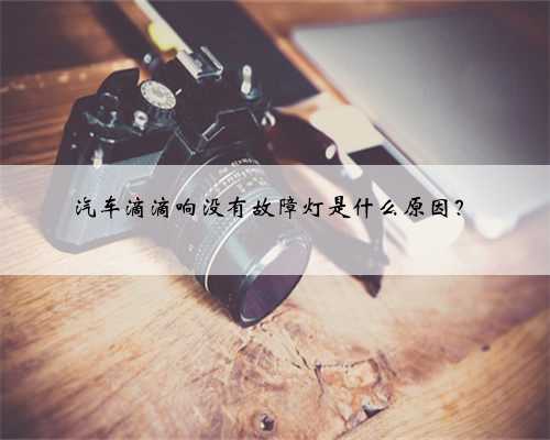 <b>汽车滴滴响没有故障灯是什么原因？</b>