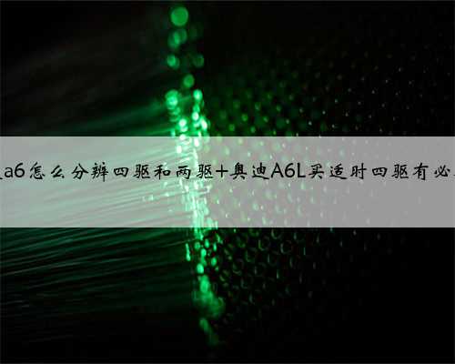 奥迪a6怎么分辨四驱和两驱 奥迪A6L买适时四驱有必要吗