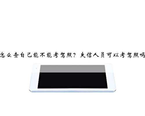 <b>怎么查自己能不能考驾照？失信人员可以考驾照吗</b>