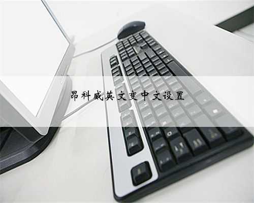 昂科威英文变中文设置
