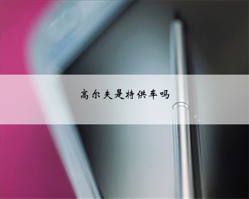 高尔夫是特供车吗