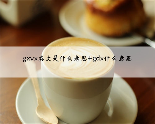 gxvx英文是什么意思 gdx什么意思