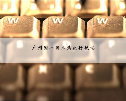 广州国一国二禁止行驶吗