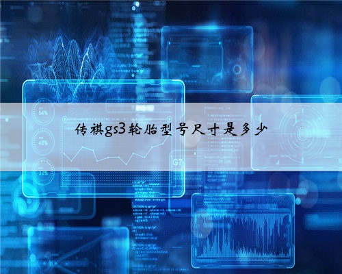 传祺gs3轮胎型号尺寸是多少