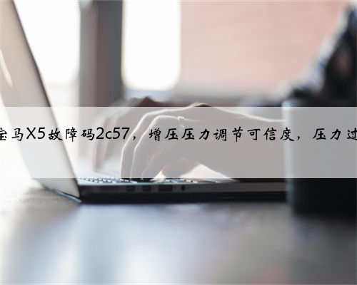 11年宝马X5故障码2c57，增压压力调节可信度，压力过低？