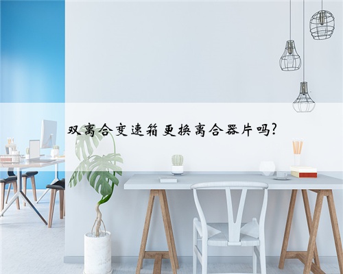 双离合变速箱更换离合器片吗?