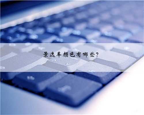 景逸车颜色有哪些?