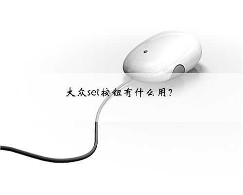 大众set按钮有什么用？