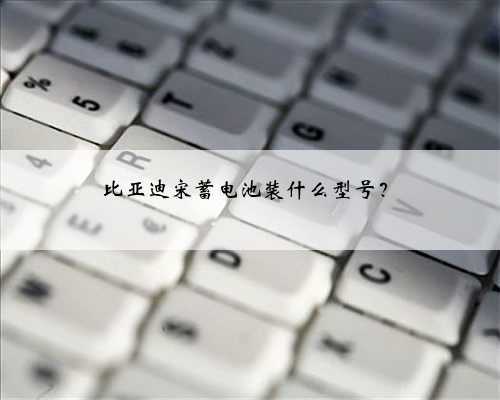 比亚迪宋蓄电池装什么型号？