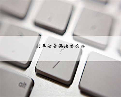 刹车油壶漏油怎么办